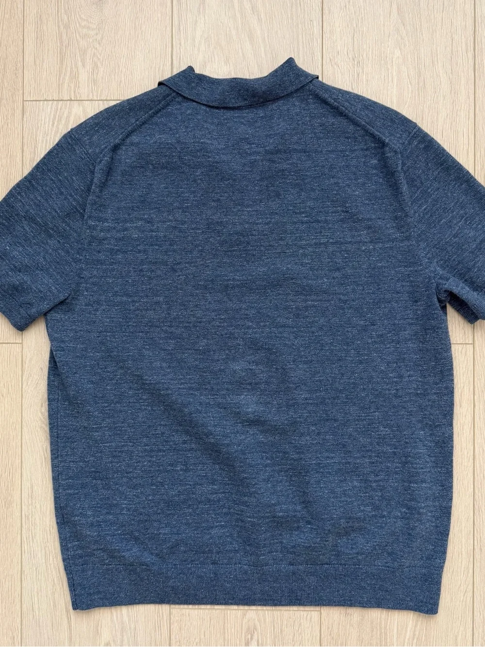 Banana Republic Men’s Navy Blue Knit Short Sleeve Polo Shirt Size Large